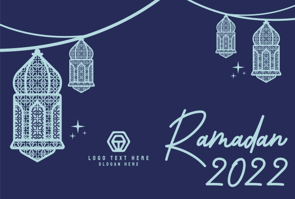Ornate Ramadan Lamps Pinterest Cover Design