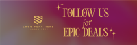 Aesthetic Follow Us Twitter Header Preview