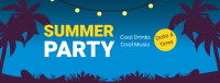 Summer Night Party Facebook cover Image Preview