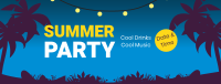 Summer Night Party Facebook Cover Design