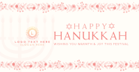 Floral Hanukkah Facebook Ad Design