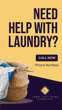 Laundry Delivery Instagram Story Design