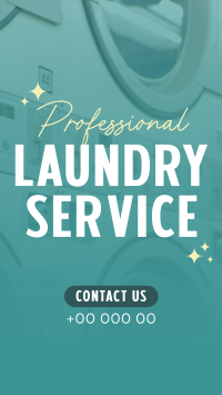 Professional Laundry Service YouTube Short Design