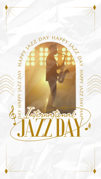 Elegant Jazz Day Instagram Story Design