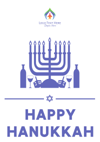 Happy Hanukkah Flyer Design