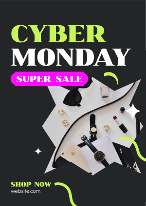 Cyber Super Sale Flyer Image Preview