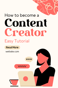 How to be a Content Creator Pinterest Pin Image Preview