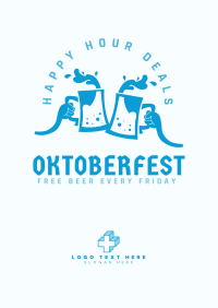 Oktoberfest Happy Hour Deals Flyer Image Preview