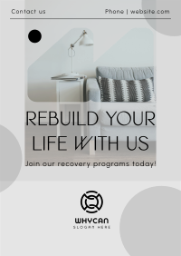 Modern Rehabilitation Service Poster Design