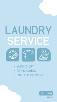 Washing Service Instagram Story Design