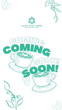 Cafe Coming Soon Instagram story Image Preview