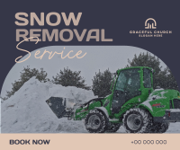 Snow Remover Service Facebook Post Design