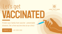 Let's Get Vaccinated Facebook Event Cover Design