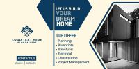 Dream Home Construction Twitter post Image Preview