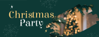 Snowy Christmas Party Facebook cover Image Preview