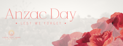 Anzac Flowers Facebook cover Image Preview