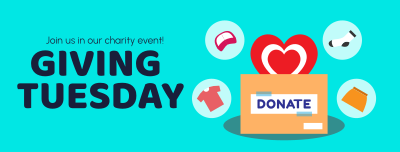 Giving Tuesday Charity Event Facebook cover Image Preview