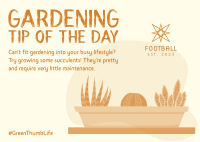 Gardening Tips Postcard Image Preview