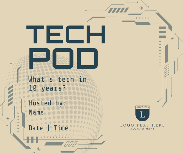Technology Podcast Session Facebook Post Design Image Preview