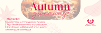 Autumn Leaves Giveaway Twitter Header Design