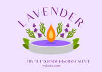 Lavender Scent Postcard Design