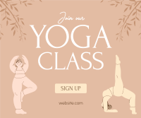 Zen Yoga Class Facebook Post Design