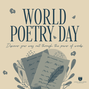 Poetry Creation Day Instagram post Image Preview