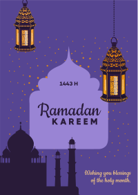 Ramadan Kareem Greetings Flyer Design