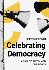 Modern Democracy Celebration Flyer Preview