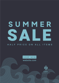 Summer Waves Sale Flyer Image Preview