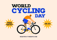 World Bicycle Day Postcard Image Preview