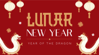 Lucky Lunar New Year Facebook Event Cover Design