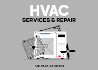 Best HVAC Service Postcard Image Preview