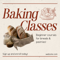 Beginner Baking Class Instagram Post Preview
