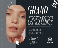 Salon Grand Opening Facebook Post Design