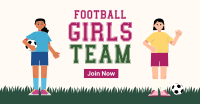 Girls Team Football Facebook ad Image Preview