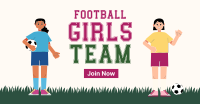 Girls Team Football Facebook Ad Image Preview