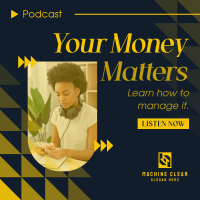 Financial Management Podcast Instagram Post Design