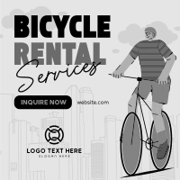 Modern Bicycle Rental Services Instagram Post Design
