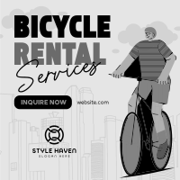 Modern Bicycle Rental Services Instagram post Image Preview