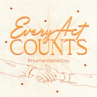 Humanitarian Day Doodles Instagram post Image Preview