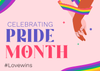 Live With Pride Postcard Design