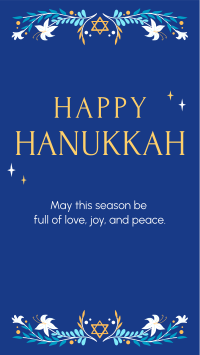 Celebrating Hanukkah Facebook Story Design