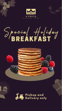 Holiday Breakfast Restaurant Facebook story Image Preview