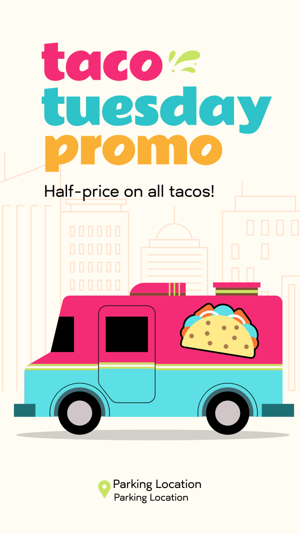 Taco Tuesday Instagram Story Design Image Preview