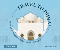 Dubai Trip Facebook Post Design
