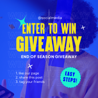 Enter Giveaway Linkedin Post Design