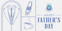 Vintage Father's Day Twitter post Image Preview