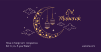 Magical Moon Eid Mubarak Facebook ad Image Preview