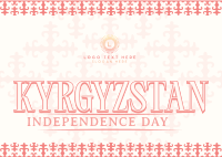 Kyrgyzstan National Celebration Postcard Design